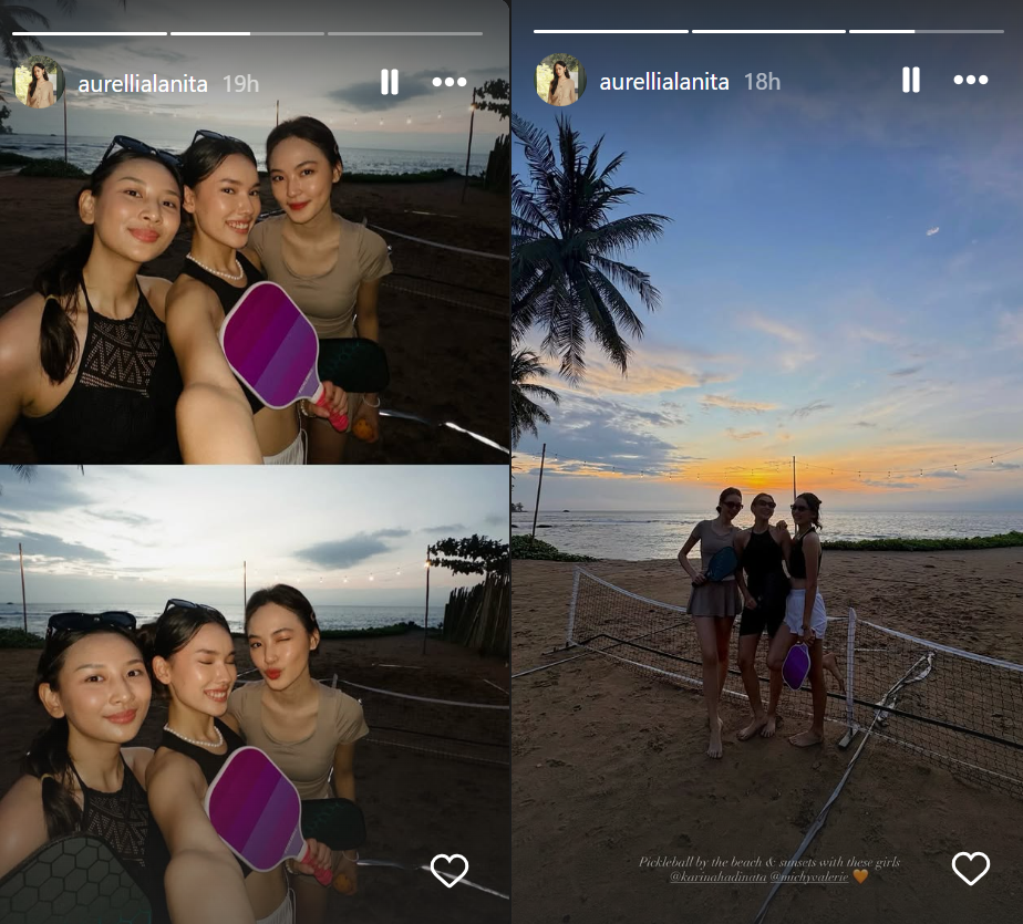Aurellia Lanita Bersama Teman-temannya (instagram)